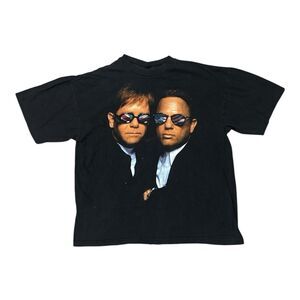 Vintage 1994 Elton John Billy Joel Face to Face Tour T Shirt Black XL USA 90s